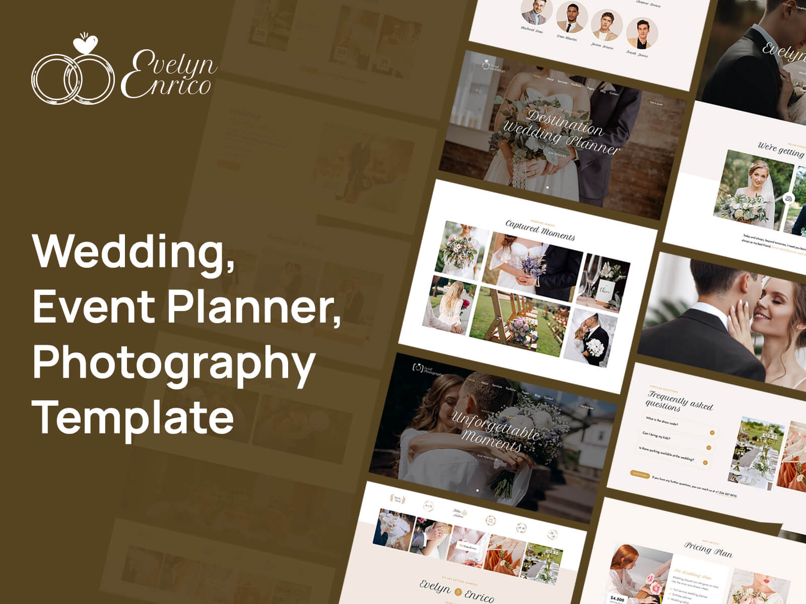 Ewed - Multipurpose Wedding, Event Planner & Photography Template