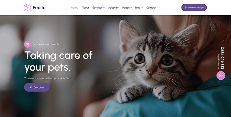 Pepito - Pet Care & Veterinary Template