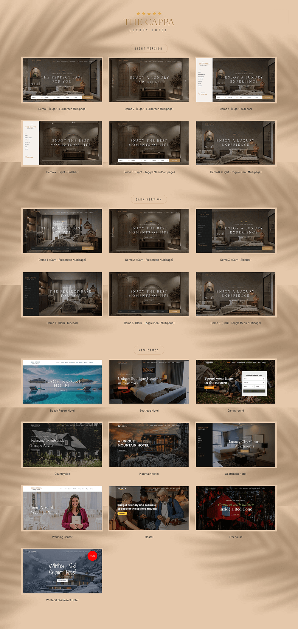 THE CAPPA - Luxury Hotel Template