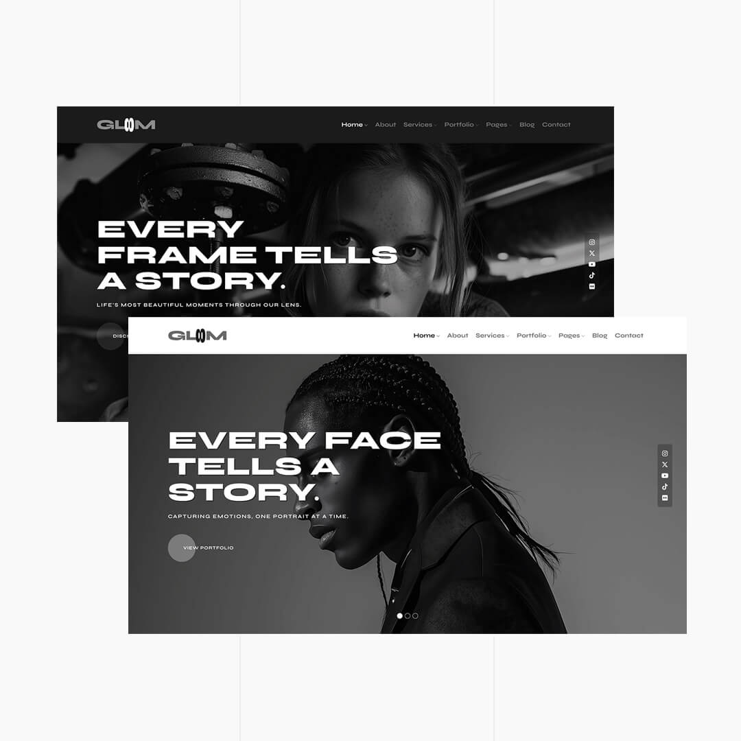 Gloom - Photography Portfolio Template